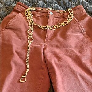 Zara Gold Chain Heart Belt